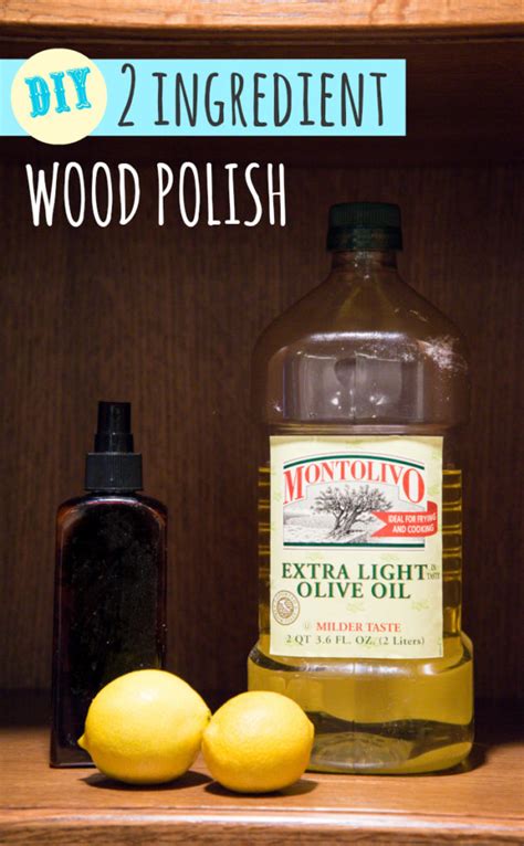 Simple 2 Ingredient DIY Wood Polish | Happy Money Saver