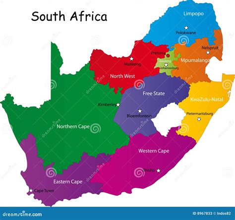 9 Provinces South Africa Map - Map