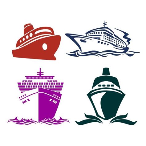 Cruise Ship Cuttable Design Cut File. Vector, Clipart, Digital ...