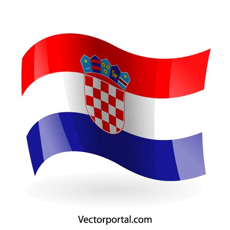 Croatian flag clip art Royalty Free Stock SVG Vector and Clip Art