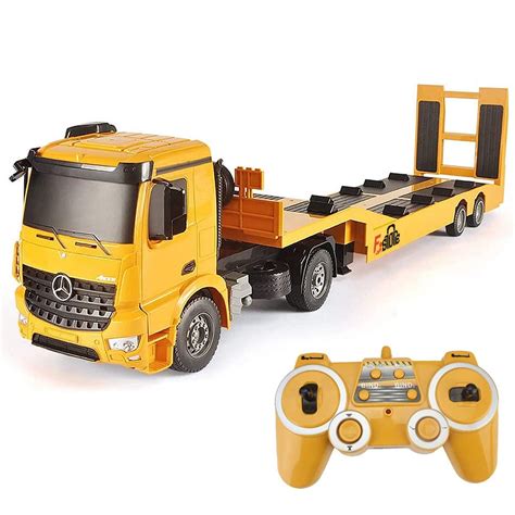 Buy Fistone RC Truck Detachable Flatbed Semi-Trailer Engineering Tractor Remote Control Low ...