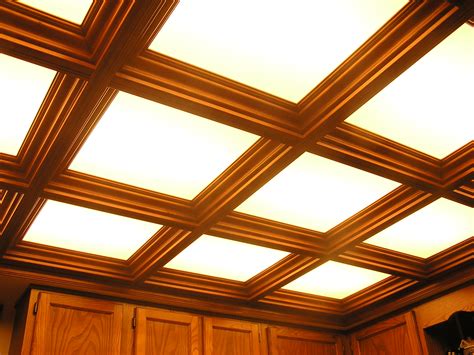 Wood Coffered Ceiling with Up Lighting * WoodGrid® Coffered Ceilings by Midwestern Wood Products Co.