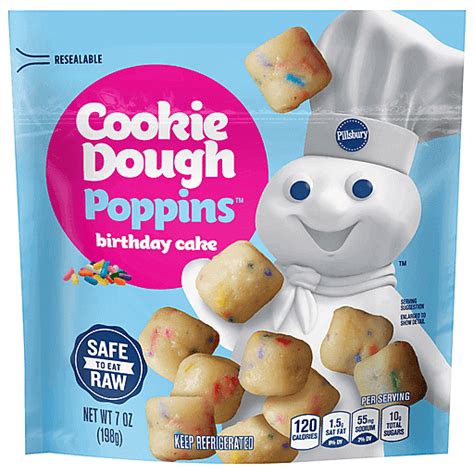 Pillsbury Birthday Cake Cookie Dough Poppins, 7oz | Shop | Fishers Foods