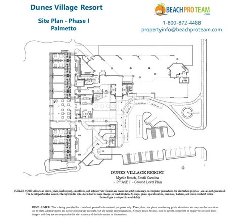 Dunes village Resort map, Florida | Global Resort Maps