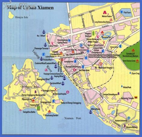 Xiamen Map Tourist Attractions - Map - Travel - Holiday - Vacations