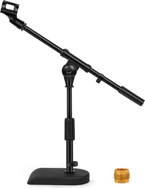 Buy InnoGear Adjustable Desk Microphone Stand, Weighted Base with Soft ...