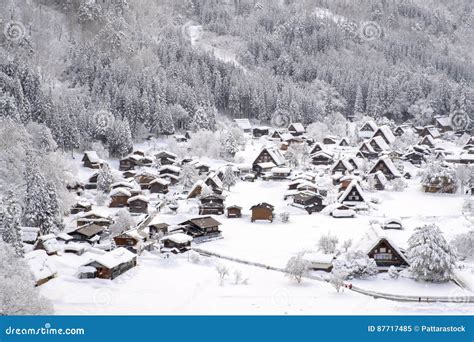 Historic Villages Of Shirakawa-go And Gokayama, Japan. Winter In ...