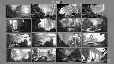 ArtStation - Find A Way - Environment Thumbnails & Details