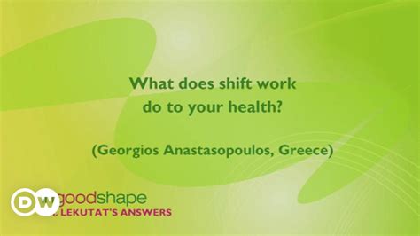 What does shift work do to your health? – DW – 02/12/2015