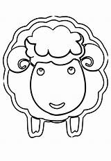 Cute Sheep Coloring Pages sketch template