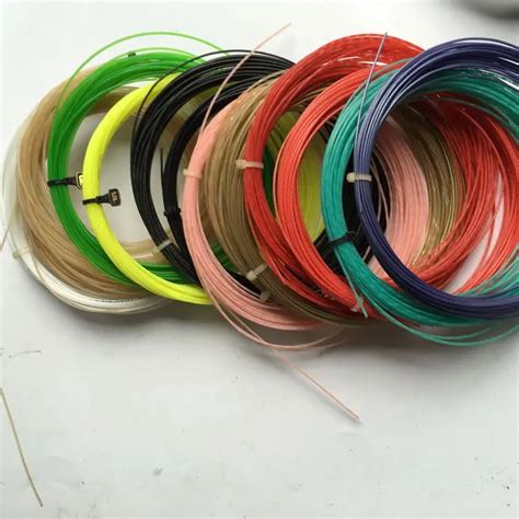 TT141 15pcs Synthetic gut tennis strings 1.3MM assorted color soft feel ...