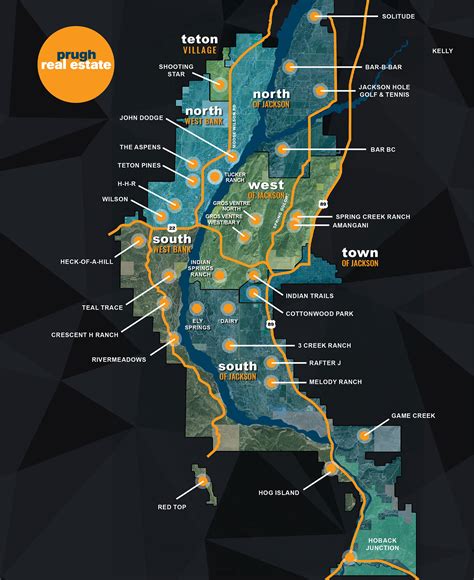 Map Of Area Around Jackson Hole Wyoming - London Top Attractions Map