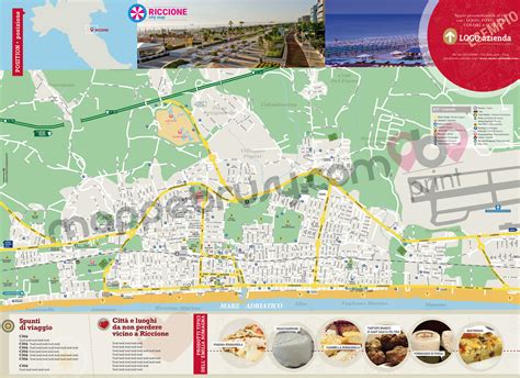 Mappa di Riccione - Cartina di Riccione Personalizzata