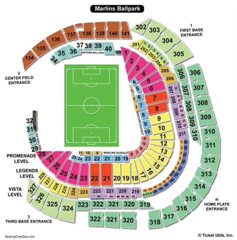 Marlins Park Seating Chart | Seating Charts & Tickets