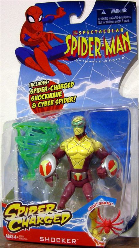 Shocker Spectacular Spider-Man Animated Series Spider Charged action figure