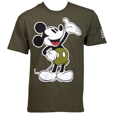 Mickey Mouse - Mickey Mouse Army Green T-Shirt-XLarge - Walmart.com - Walmart.com