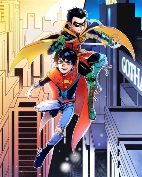 Jon Kent And Damian Wayne Super Sons | Dc comics art, Dc comics ...