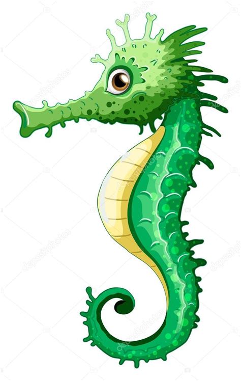 Free Cartoon Seahorse Clipart