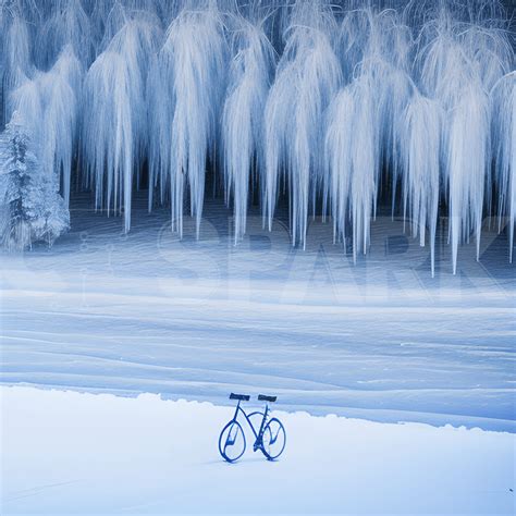 Winter Wonderland Ice Cycle Graphic · Creative Fabrica