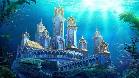 UnderWater Castle1, Liliya Shaifulina on ArtStation at https://www ...