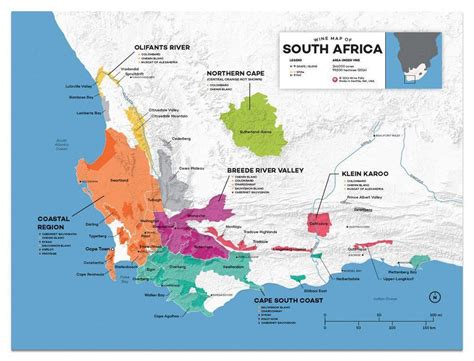 South Africa Wine Map #winerecipes | Wine map, South africa wine, Wine region map