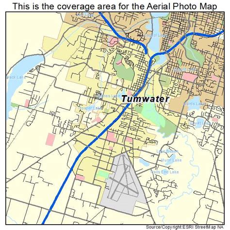 Aerial Photography Map of Tumwater, WA Washington