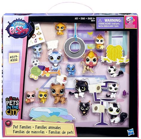 Littlest Pet Shop Pets in the City Pet Families Collection Mini Figure 14-Pack Hasbro Toys - ToyWiz