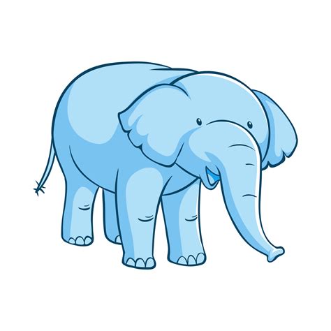 Free Blue elephant cartoon illustration 23353884 PNG with Transparent Background