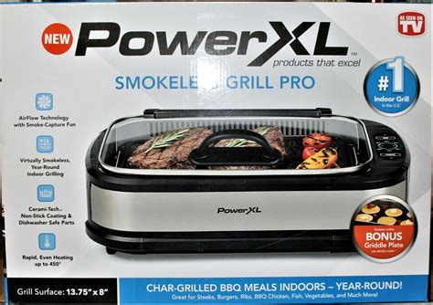 PowerXL Smokeless Grill Pro 1500W Indoor Electric Grill