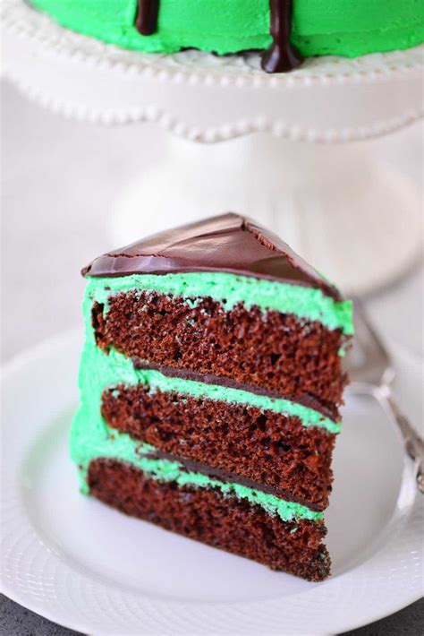 Chocolate Mint Layer Cake - The Gunny Sack