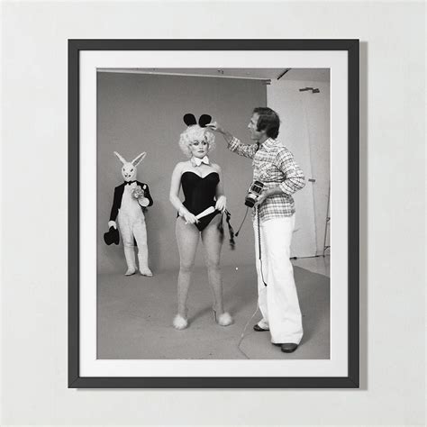 'Dolly Parton Playboy Shoot' Black & White Art Print in Black Frame 33 ...