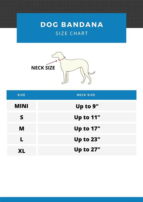 Dog Bandana Size Chart– Togpetwear