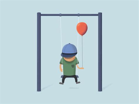 Balloon Swing | Motion design, Gif collection, Cute gif