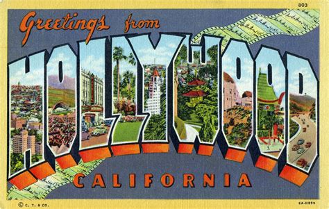 Greetings from Hollywood, California - Large Letter Postca… | Flickr