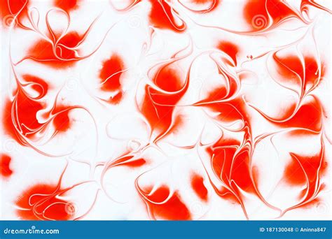 Mix Red and White Color Paints, Bright Abstract Background Stock Photo - Image of mingle, liquid ...