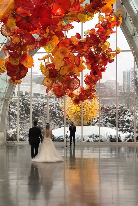 Chihuly Garden and Glass Celebrated Love by Giving Away Eight Wedding Ceremonies with Joel McHale