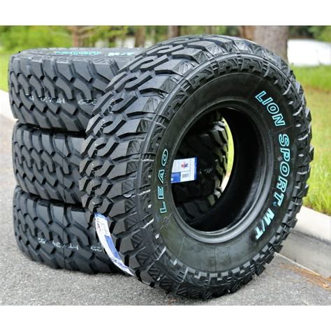 Set of 4 (FOUR) Leao Lion Sport MT LT 265/75R16 Load E (10 Ply) M/T Mud Tires - Walmart.com ...