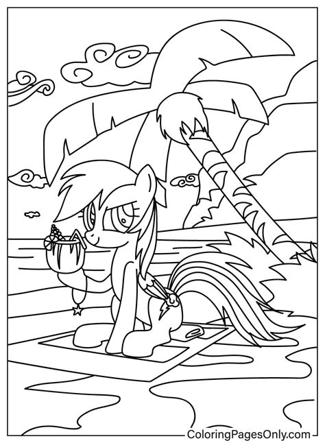 Rainbow Dash Cutie Mark Coloring Pages