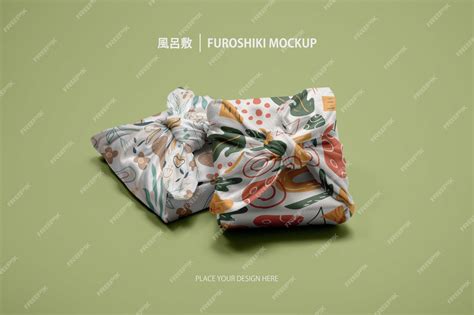 Premium PSD | Traditional furoshiki wrapping cloth