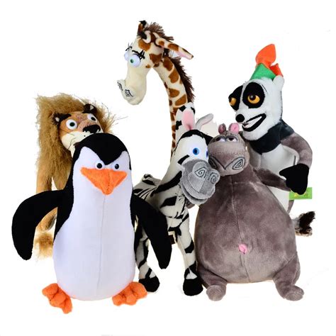 Aliexpress.com : Buy BOHS Madagascar Plush Penguin Animals Toys,Lion Alex Zebra Marty Giraffe ...