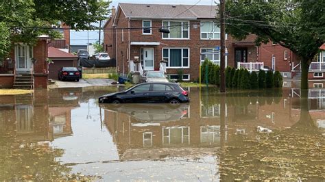 Flooding and power outages reported after wild storm slams Toronto | CTV News