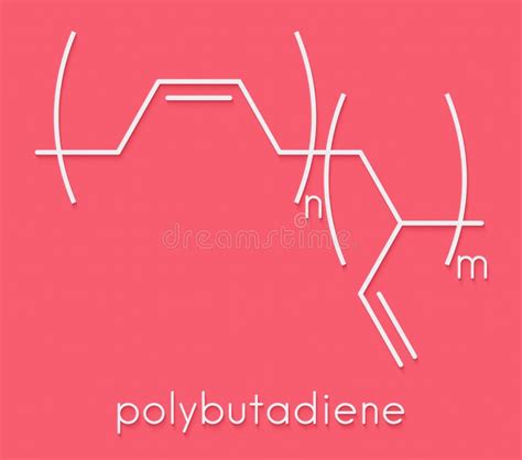 Polybutadiene Butadiene Rubber Polymer, Chemical Structure. Used in ...