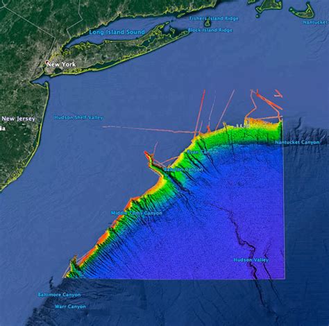 3D New York Canyons – StrikeLines Fishing Charts