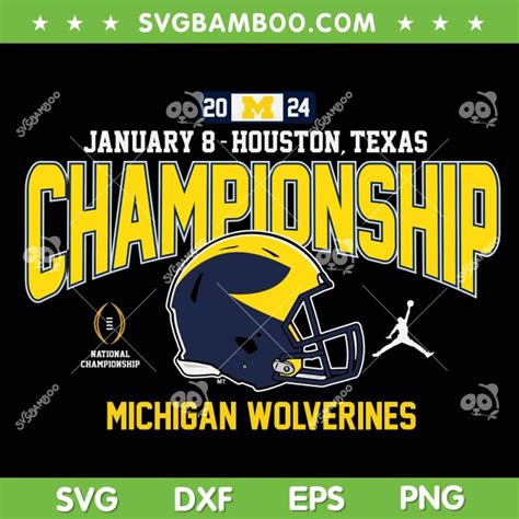 Michigan National Championship SVG