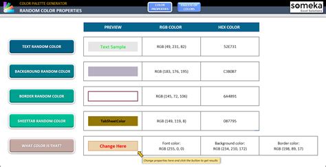 Color Palettes Excel - Infoupdate.org