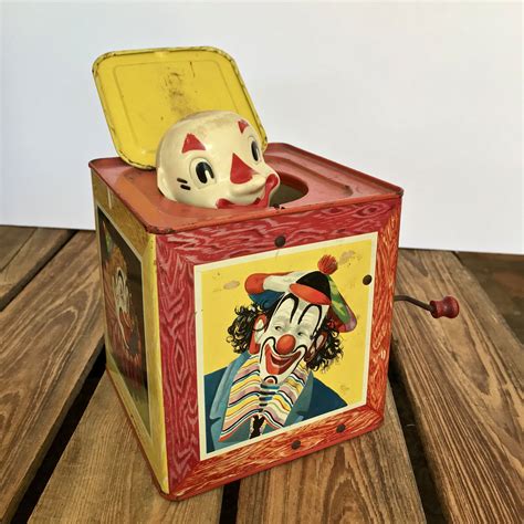 Jack In The Box Vintage Clown Jack In The Box