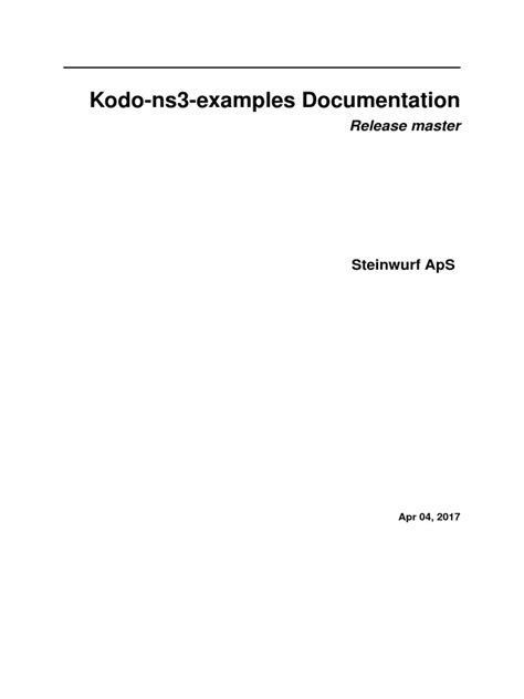 Kodo Ns3 Examples | PDF | Network Socket | Computer Network