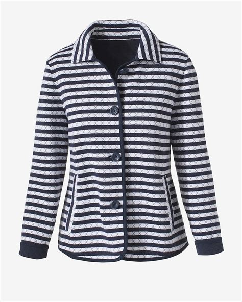 Chico's Off The Rack Stripe Sensation Jacket | Jackets, Chic piece, Stripe