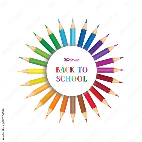 Welcome back to school poster design. Hand drawn Back to School Stock Illustration | Adobe Stock