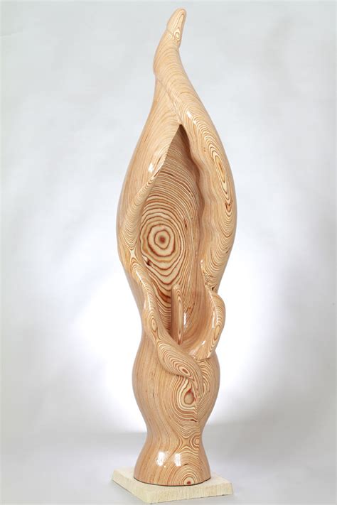 Contemporary plywood sculpture of Lily, by Bill Prickett.